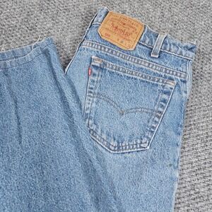 Vintage Levi's 550 Relaxed‎ Fit Jeans Mens W36 L36 Light Wash Denim Blue